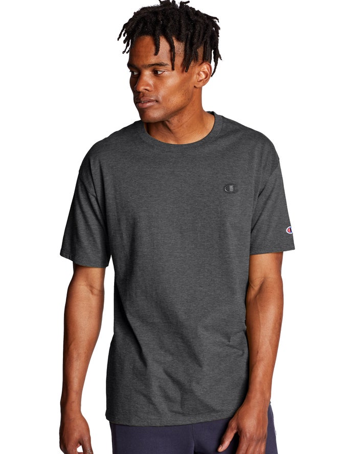 Champion Mens T-Shirt NZ - Classic Jersey Dark Grey ( 2815-XILBU )